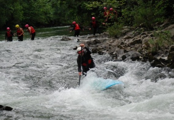 Après la réunion, Stand up Paddle sur la Nive !