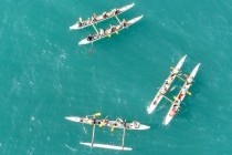 Un challenge "pirogues hawaïennes", vous êtes bien au Pays Basque !!!